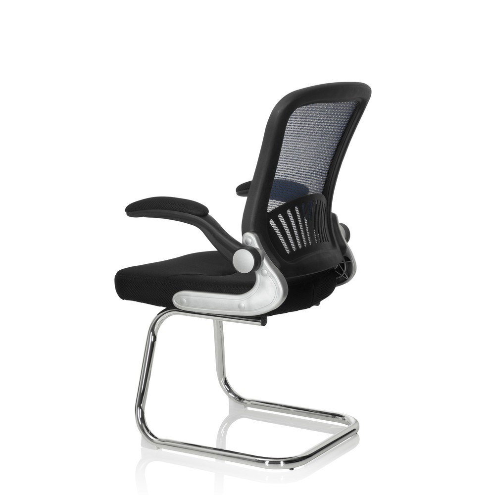 Numéro de l'image du produit 10: Chaise-visiteur / chaise de conférence hjh OFFICE FLYER PRO V maille, noir/bleu