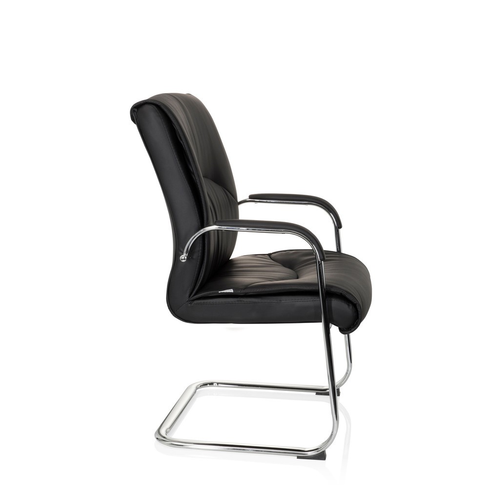 Numéro de l'image du produit 6: Chaise-visiteur / chaise de conférence hjh OFFICE SOVRANO V similicuir, noir
