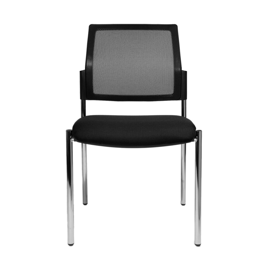 Illustration du produit: Chaise visiteurs Topstar® BtoB 10 avec dossier en mesh + bâti à 4 pieds, noir