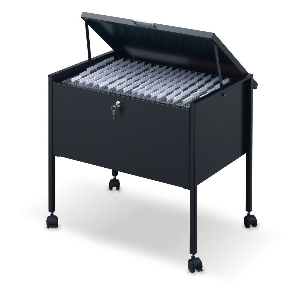 Numéro de l'image du produit 2: Chariot à dossiers suspendus pour 80 dossiers, noir, verrouillable