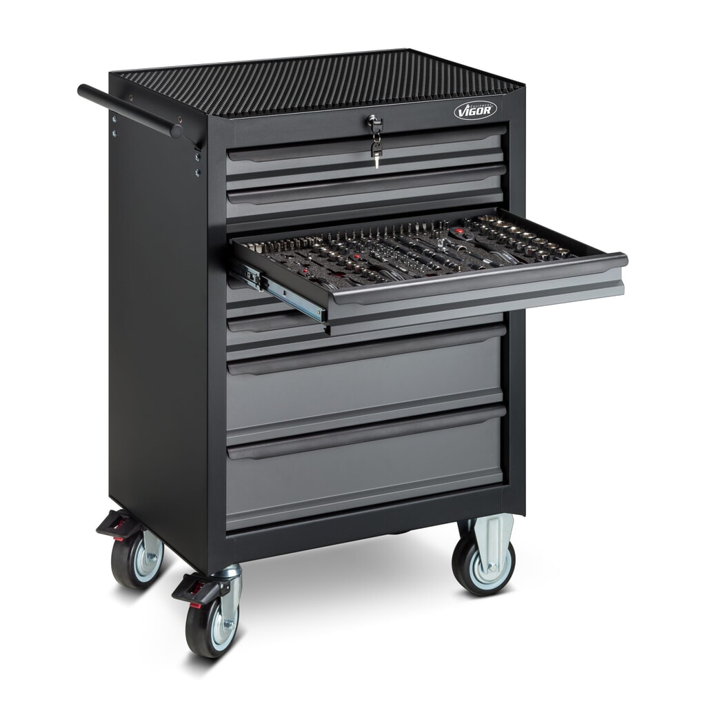 Illustration du produit: Chariot à outils VIGOR® 500N, 7 tiroirs, vide