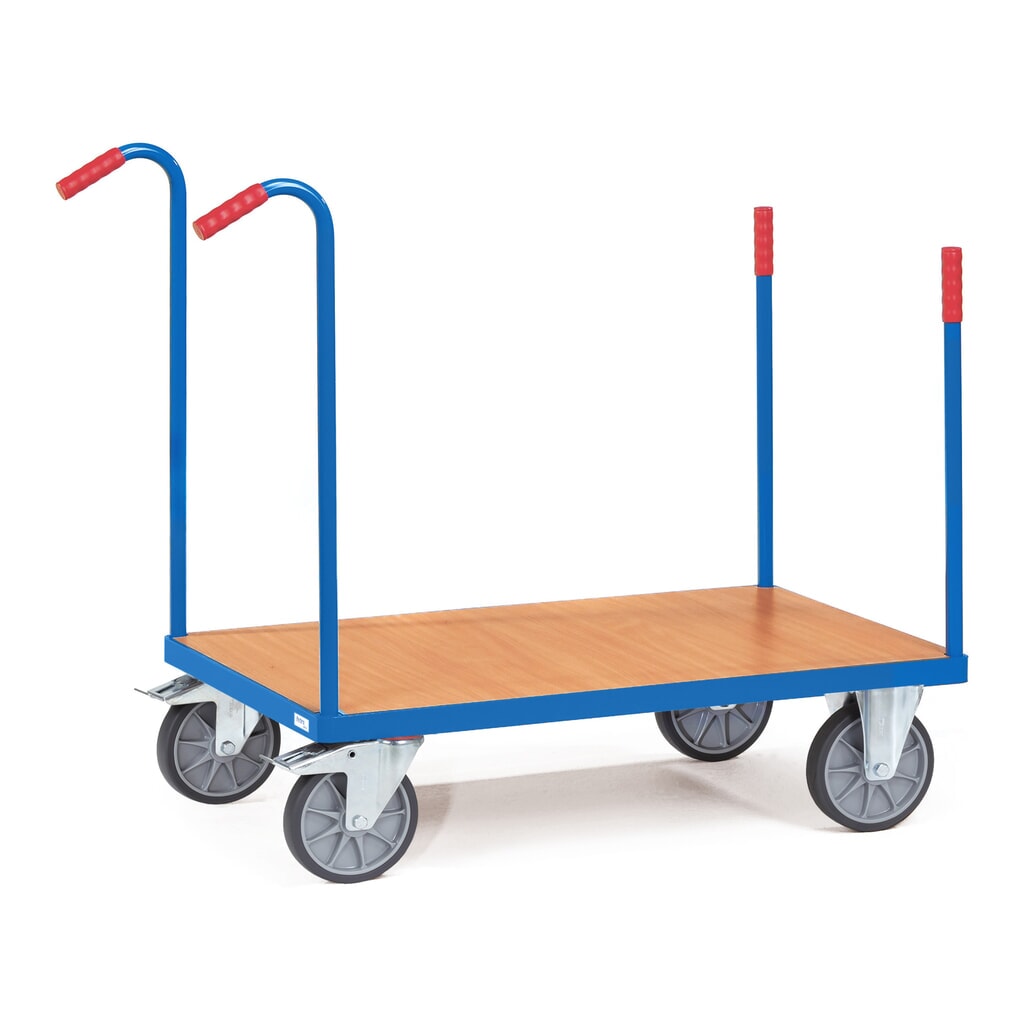 fetra® Chariot à plate-forme fetra® avec ranchers, surface de chargement 500 x 850 mm, capacité de charge 500 kg N° de l'image du produit 1 : fetra® Chariot à plate-forme fetra® avec ranchers, surface de chargement 500 x 850 mm, capacité de charge 500 kg
