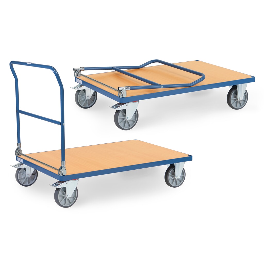 Chariot à plate-forme fetra®, pliable, capacité de charge 600 kg, surface de chargement l x P 1 200 x 800 mm Illustration du produit: Chariot à plate-forme fetra®, pliable, capacité de charge 600 kg, surface de chargement l x P 1 200 x 800 mm