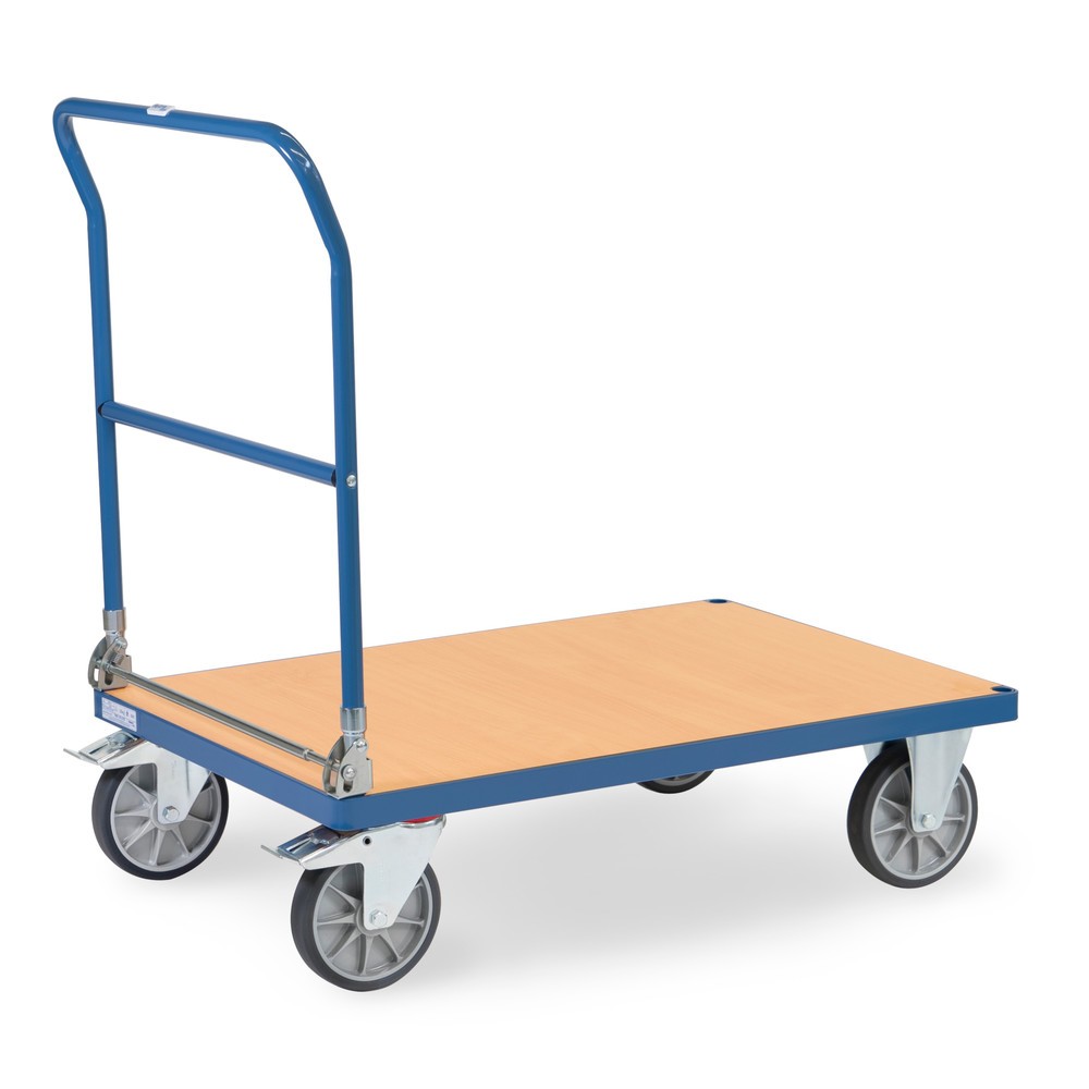 Numéro de l'image du produit 3: Chariot à plate-forme fetra®, pliable, capacité de charge 600 kg, surface de chargement l x P 1 000 x 700 mm