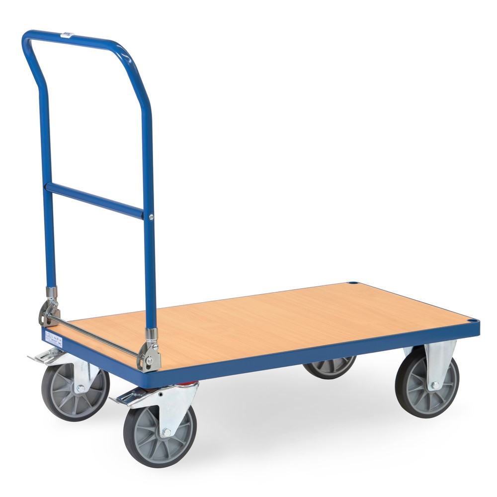Numéro de l'image du produit 3: Chariot à plate-forme fetra®, pliable, capacité de charge 600 kg, surface de chargement l x P 1 000 x 600 mm