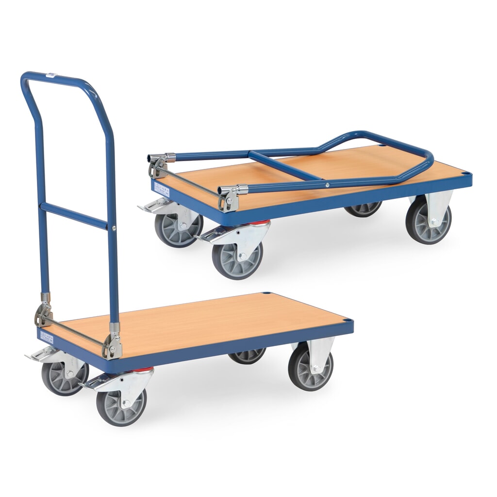 Chariot à plate-forme fetra®, pliable, capacité de charge 500 kg, surface de chargement l x P 850 x 500 mm N° de l'image du produit 1 : Chariot à plate-forme fetra®, pliable, capacité de charge 500 kg, surface de chargement l x P 850 x 500 mm