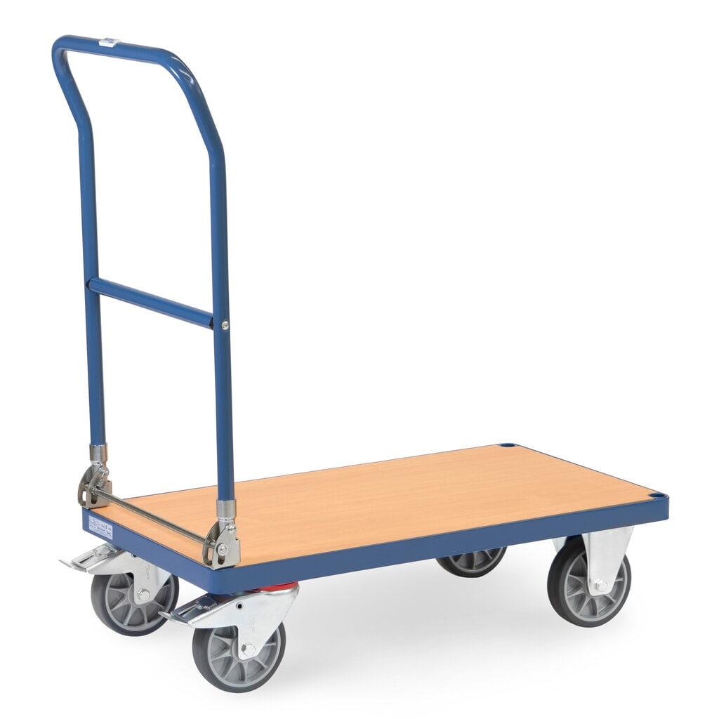 N° de l'image du produit 4 : Chariot à plate-forme fetra®, pliable, capacité de charge 500 kg, surface de chargement l x P 850 x 500 mm