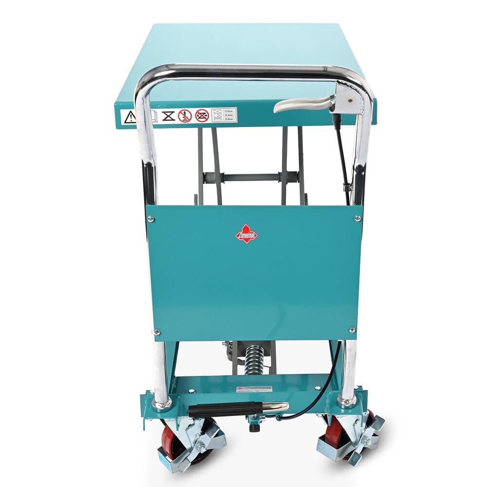 Chariot à table élévatrice à ciseaux Ameise®, arceau fixe, capacité de charge 500 kg, 850 x 500 mm N° de l'image du produit 4 : Chariot à table élévatrice à ciseaux Ameise®, arceau fixe, capacité de charge 500 kg, 850 x 500 mm