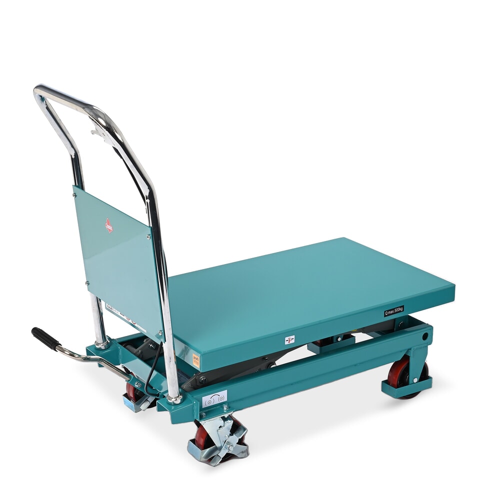 Chariot à table élévatrice à ciseaux Ameise®, arceau fixe, capacité de charge 500 kg, 850 x 500 mm N° de l'image du produit 7 : Chariot à table élévatrice à ciseaux Ameise®, arceau fixe, capacité de charge 500 kg, 850 x 500 mm
