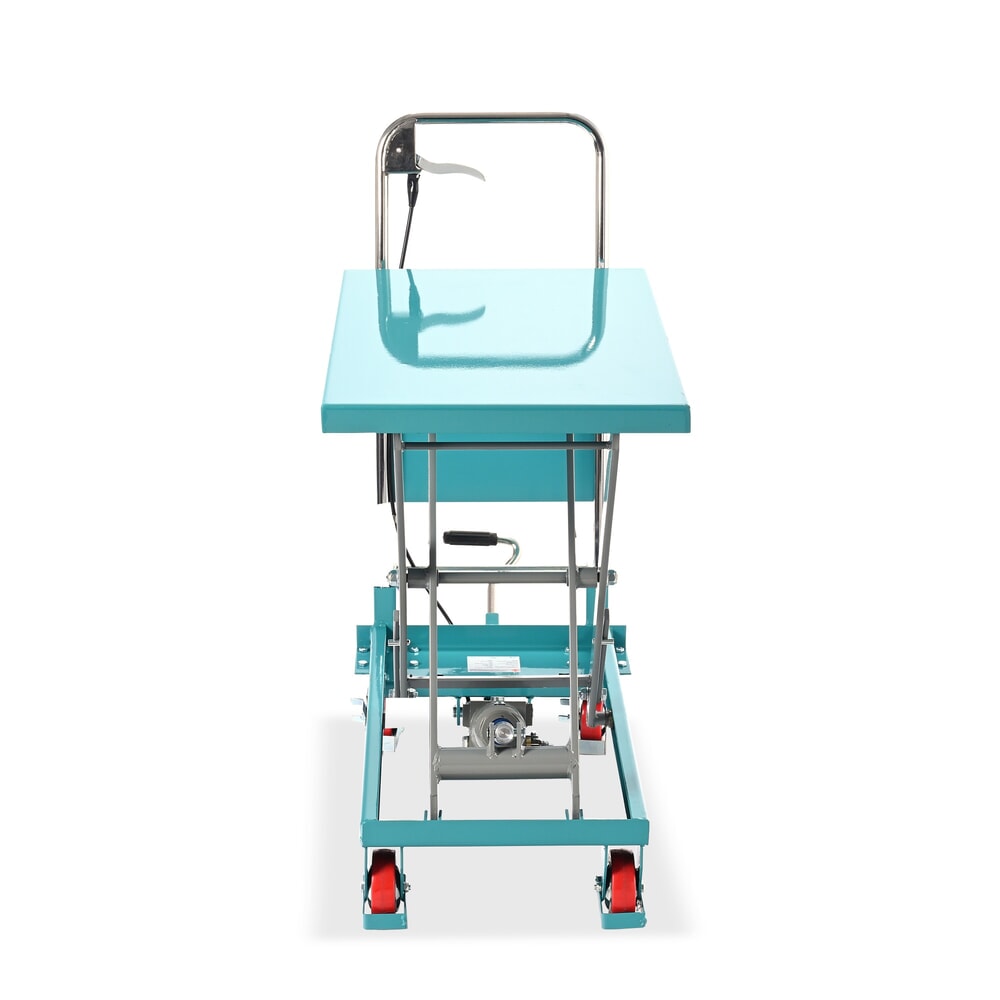 Numéro de l'image du produit 2: Chariot à table élévatrice à ciseaux Ameise®, arceau rabattable, capacité de charge 150 kg, 700 x 450 mm