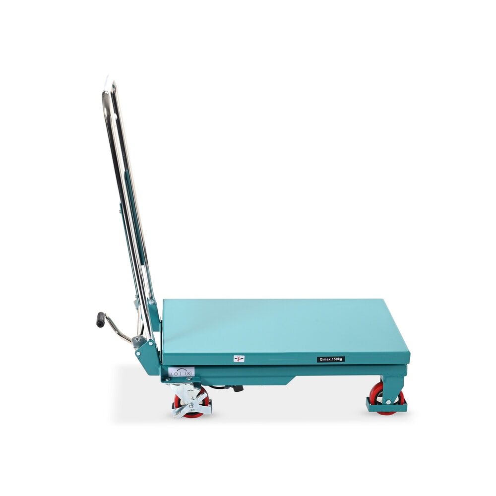 Numéro de l'image du produit 6: Chariot à table élévatrice à ciseaux Ameise®, arceau rabattable, capacité de charge 150 kg, 700 x 450 mm