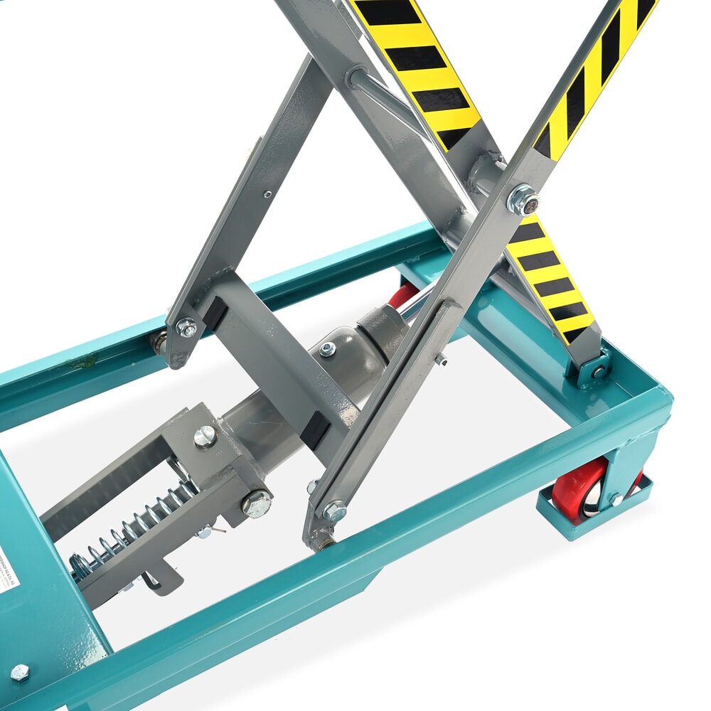 Numéro de l'image du produit 10: Chariot à table élévatrice à ciseaux Ameise®, arceau rabattable, capacité de charge 150 kg, 700 x 450 mm