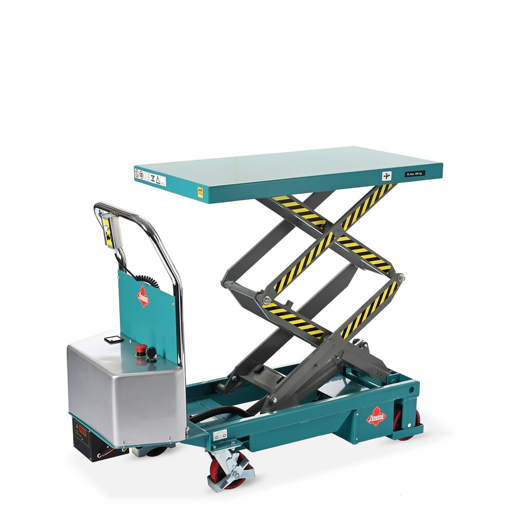 Numéro de l'image du produit 11: Chariot à table élévatrice à doubles ciseaux Ameise® LTT 0.35, électrique, capacité de charge 350 kg, plate-forme de 910 x 500 mm