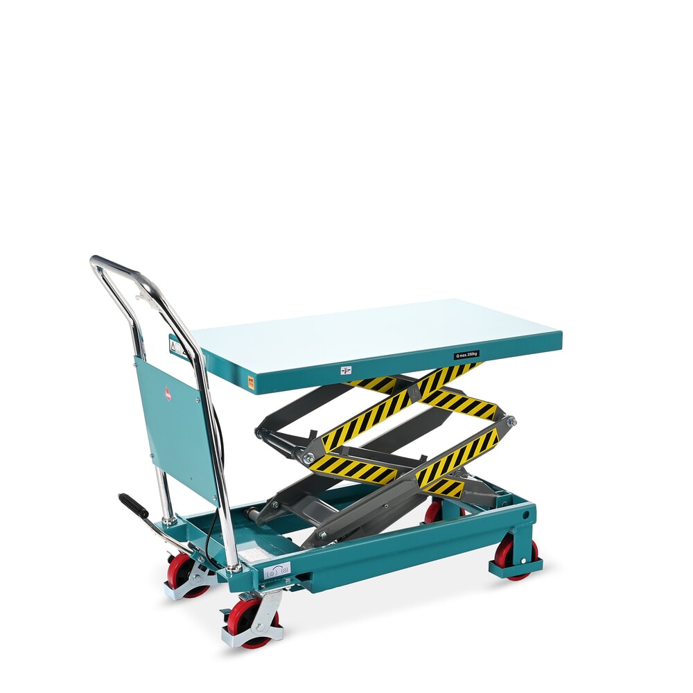 Numéro de l'image du produit 3: Chariot à table élévatrice à ciseaux doubles Ameise®, capacité de charge 350 kg, 910 x 500 mm