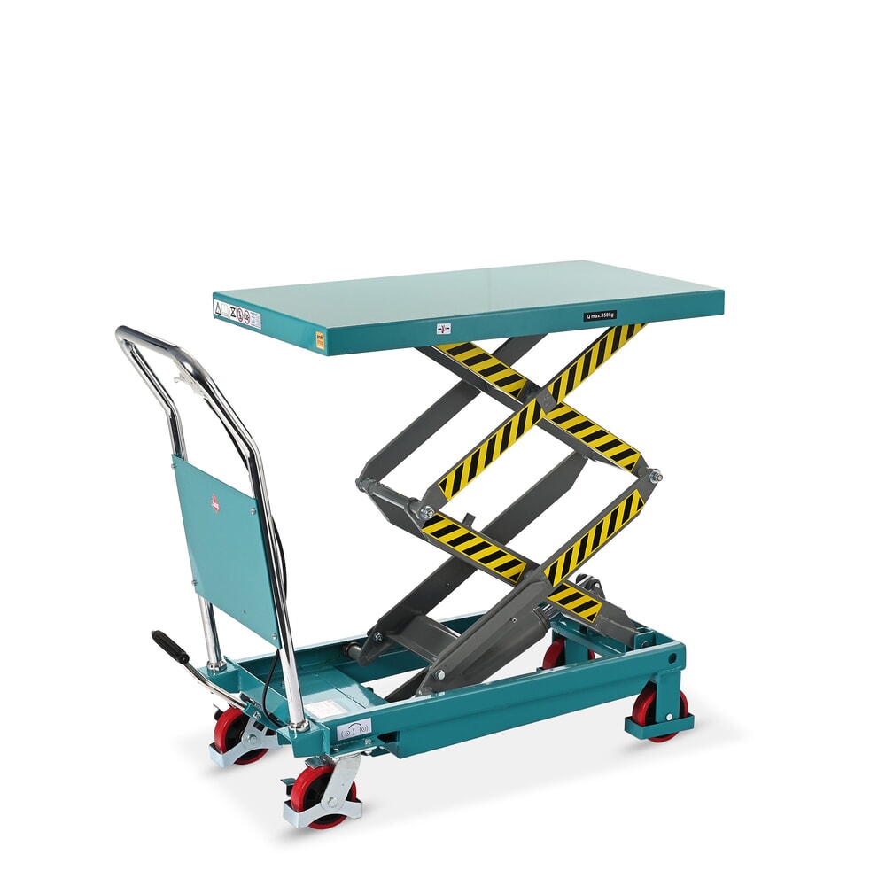 Numéro de l'image du produit 6: Chariot à table élévatrice à ciseaux doubles Ameise®, capacité de charge 350 kg, 910 x 500 mm