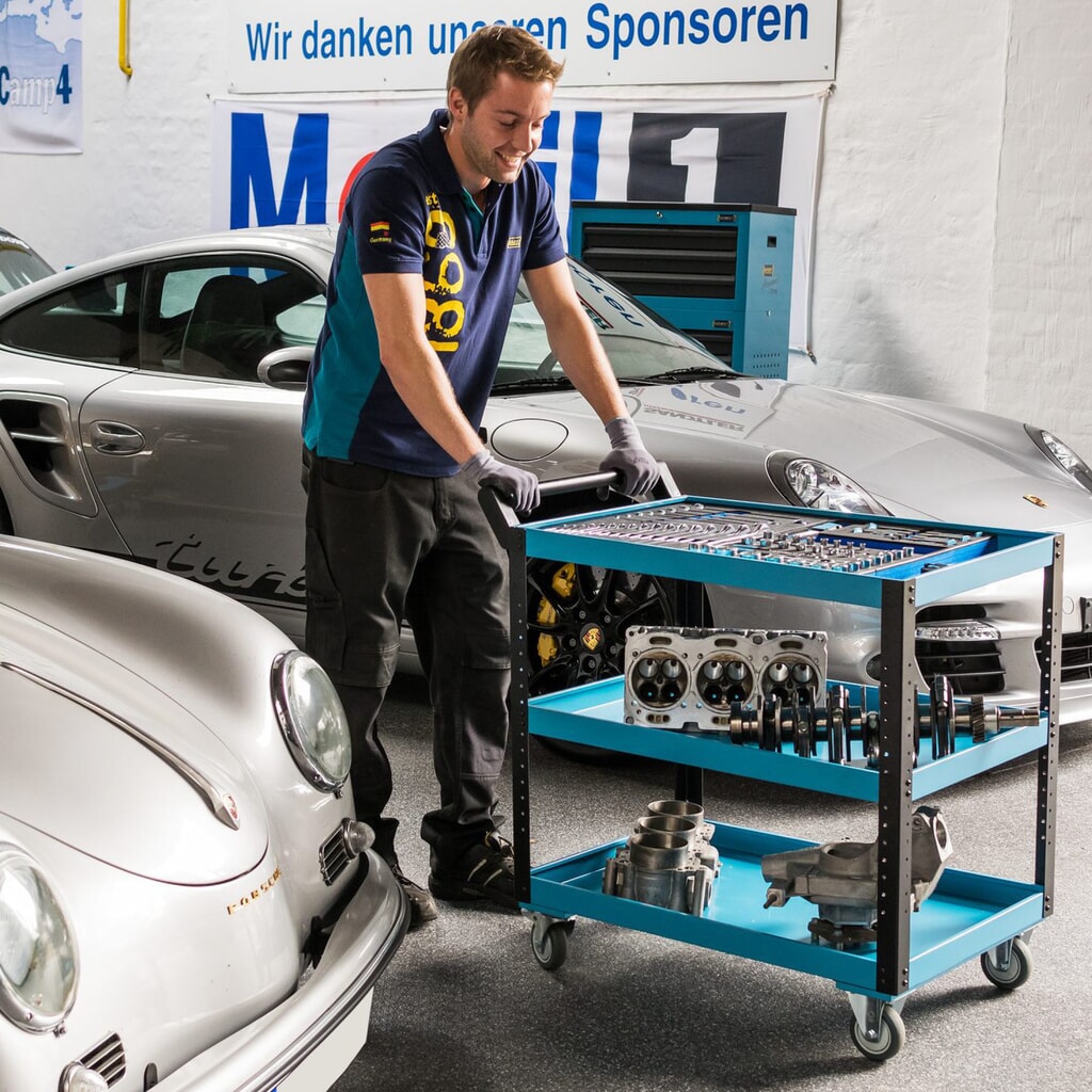 Chariot de nettoyage HAZET®, capacité de charge 150 kg, ouvert N° de l'image du produit 1 : Chariot de nettoyage HAZET®, capacité de charge 150 kg, ouvert