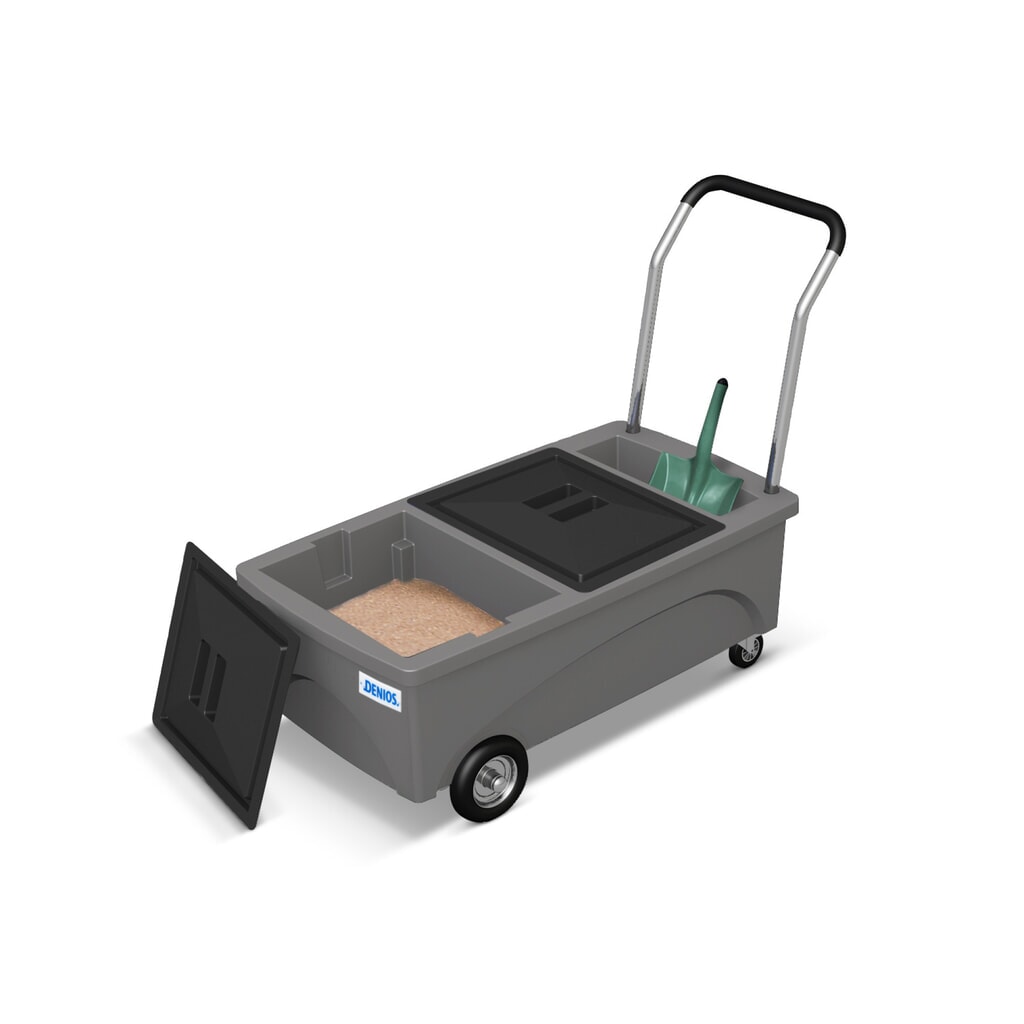 Chariot de stockage pour les granulés liants Illustration du produit: Chariot de stockage pour les granulés liants