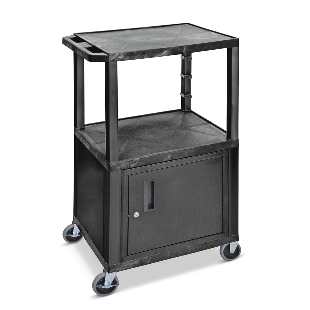 Chariot de transport en plastique HEMMDAL avec meuble bas