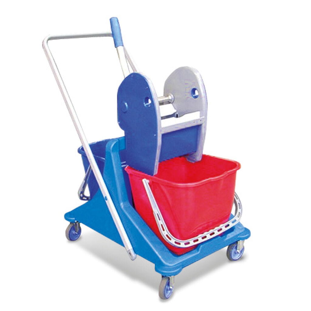 Chariot de ménage Harema® Profi, 2 seaux de 15 litres Illustration du produit: Chariot de ménage Harema® Profi, 2 seaux de 15 litres