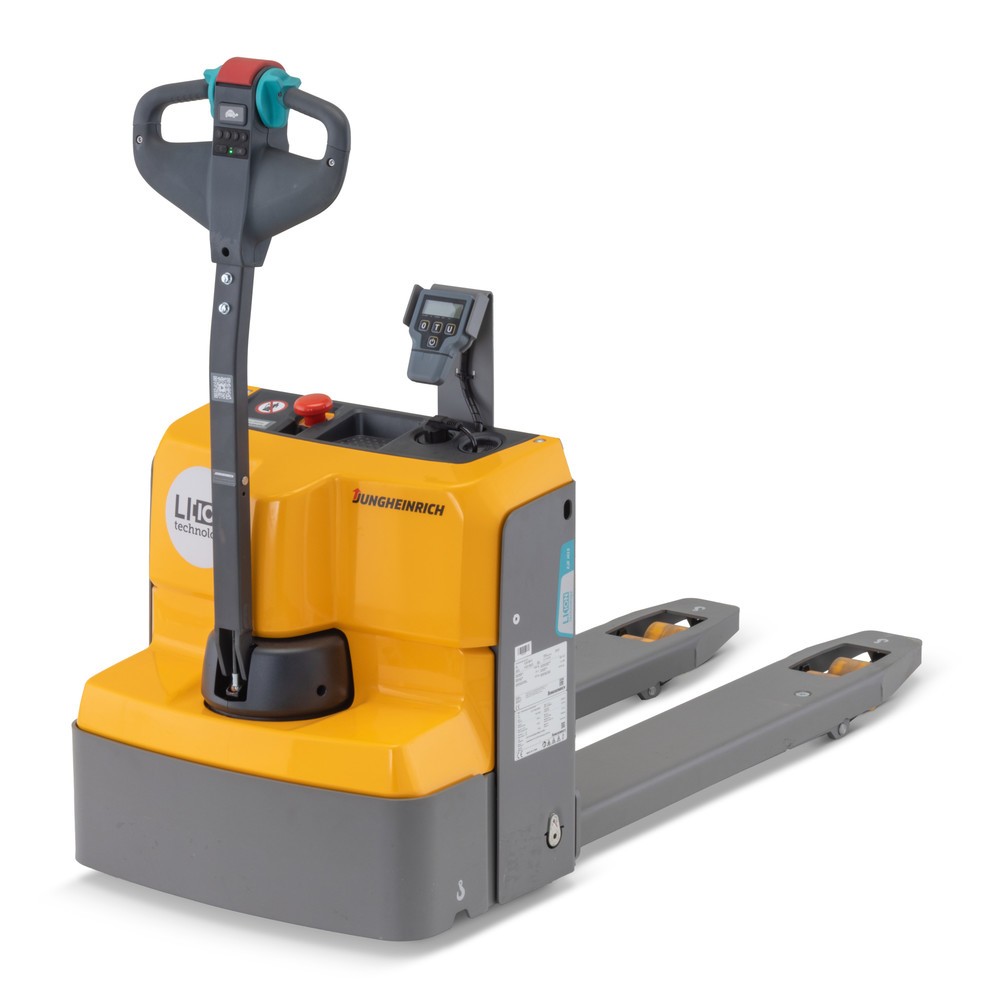 Numéro de l'image du produit 1: Chariot électrique pour palettes Jungheinrich EJE M15 avec balance, capacité de charge 1 500 kg