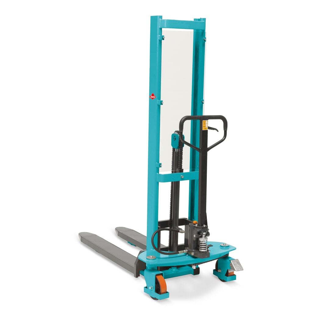 Illustration du produit: Chariot élévateur hydraulique Ameise® PSM 1.0 à levée rapide, monomât, hauteur de levage 1 600 mm, capacité de charge 1 000 kg
