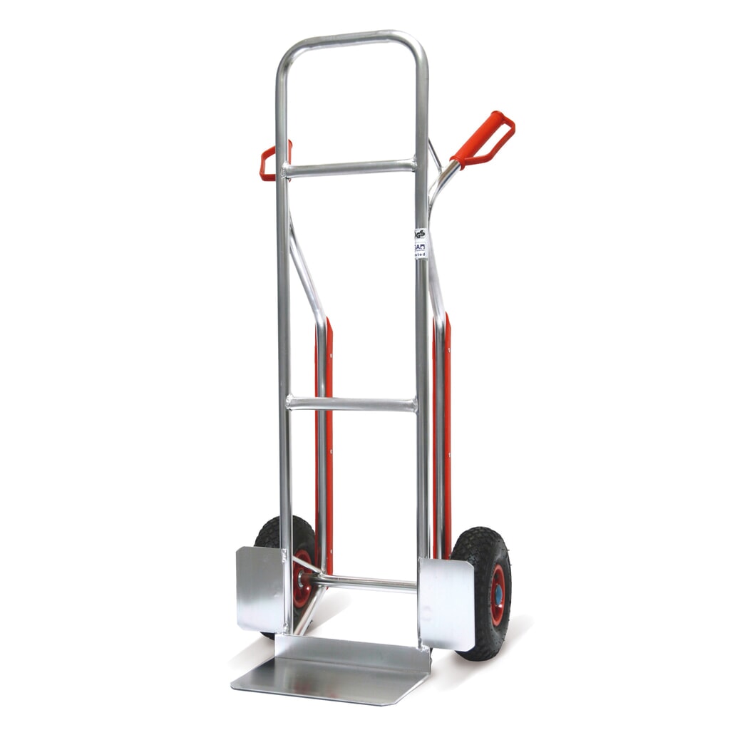 Chariot HEMMDAL en alu avec patins, capacité de charge 150 kg, bavette l x P 310 x 210 mm Illustration du produit: Chariot HEMMDAL en alu avec patins, capacité de charge 150 kg, bavette l x P 310 x 210 mm