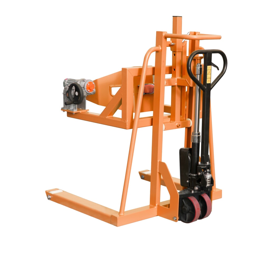 Chariot lève-fûts Bauer® FHR 600 F, peint, jaune-orange Illustration du produit: Chariot lève-fûts Bauer® FHR 600 F, peint, jaune-orange