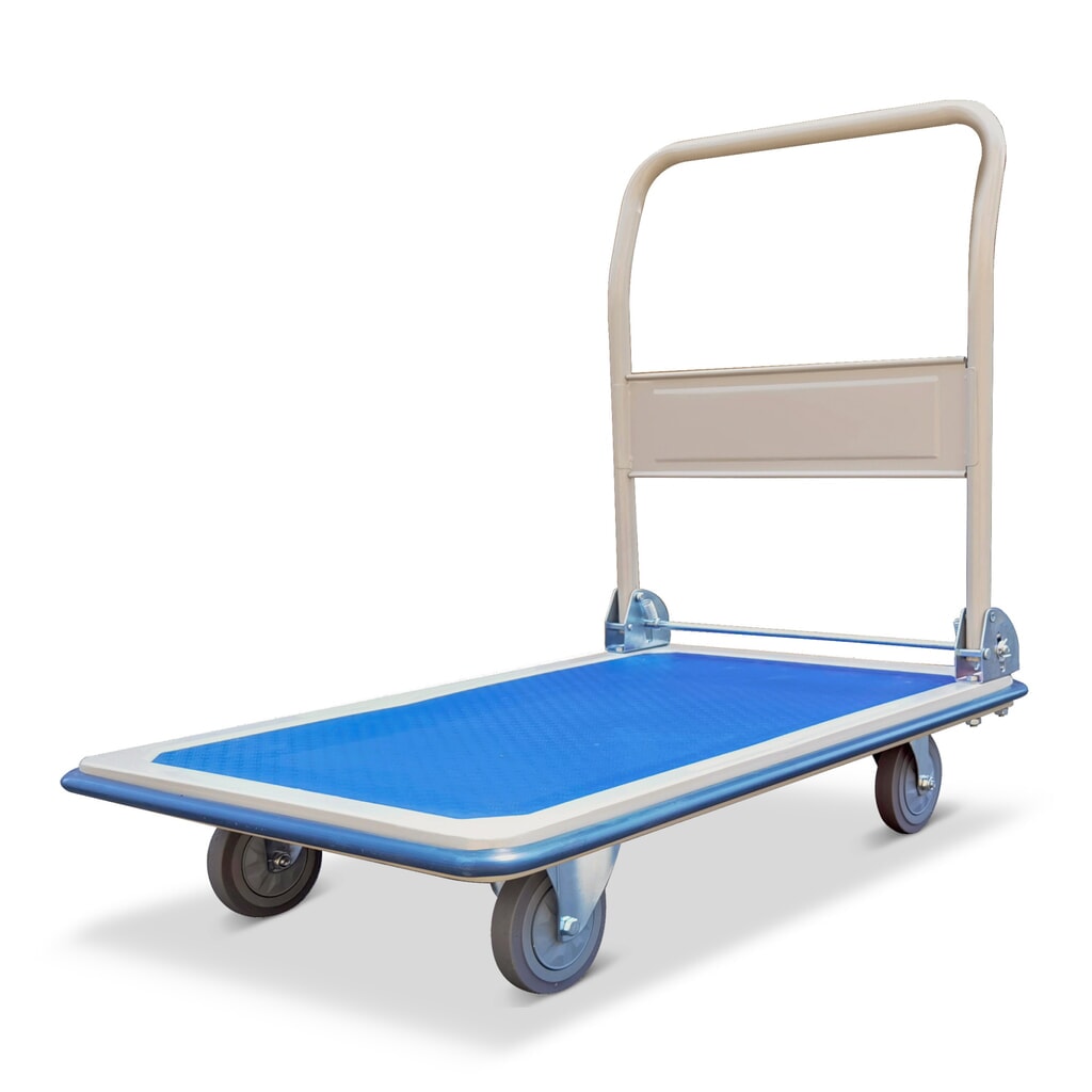 Chariot à plateforme pliante en tôle d'acier capacité de charge 150 kg LxP 480 x 740 mm Illustration du produit: Chariot à plateforme pliante en tôle d'acier capacité de charge 150 kg LxP 480 x 740 mm