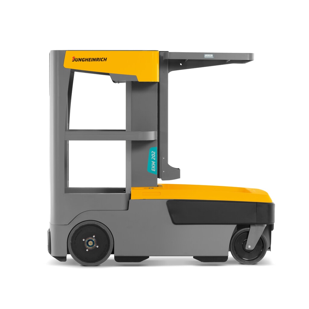 N° de l'image du produit 5 : Chariot préparateur de commandes pour petites pièces Jungheinrich EKM 202, plateau électrique, verrouillage de porte