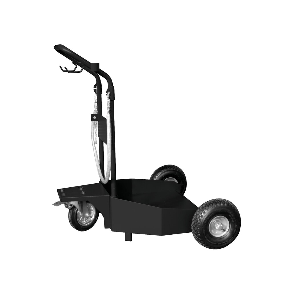 Illustration du produit: Chariot SAMOA pour fûts de 200 litres, 3 roues, accessoires inclus