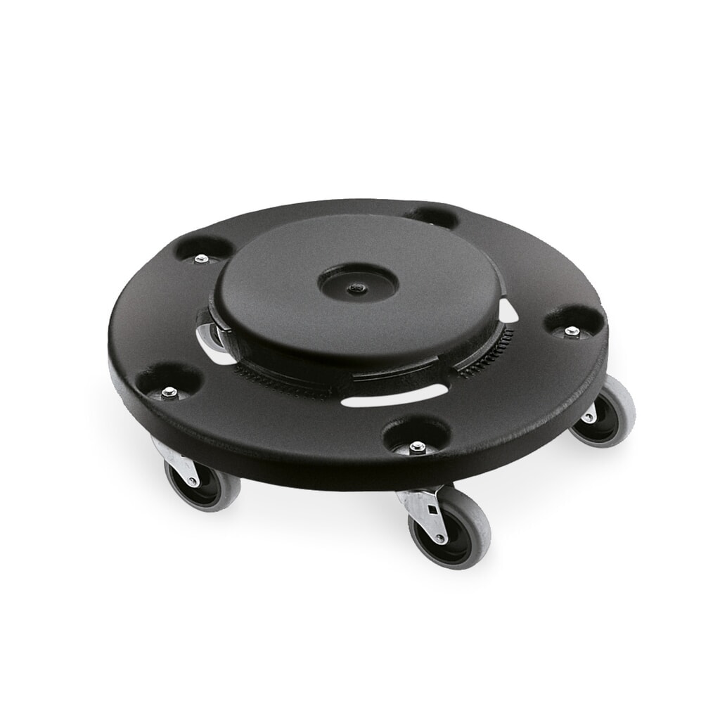 Châssis pour conteneur universel Rubbermaid®, fermeture à baïonnette, rond, 76 à 208 litres Illustration du produit: Châssis pour conteneur universel Rubbermaid®, fermeture à baïonnette, rond, 76 à 208 litres