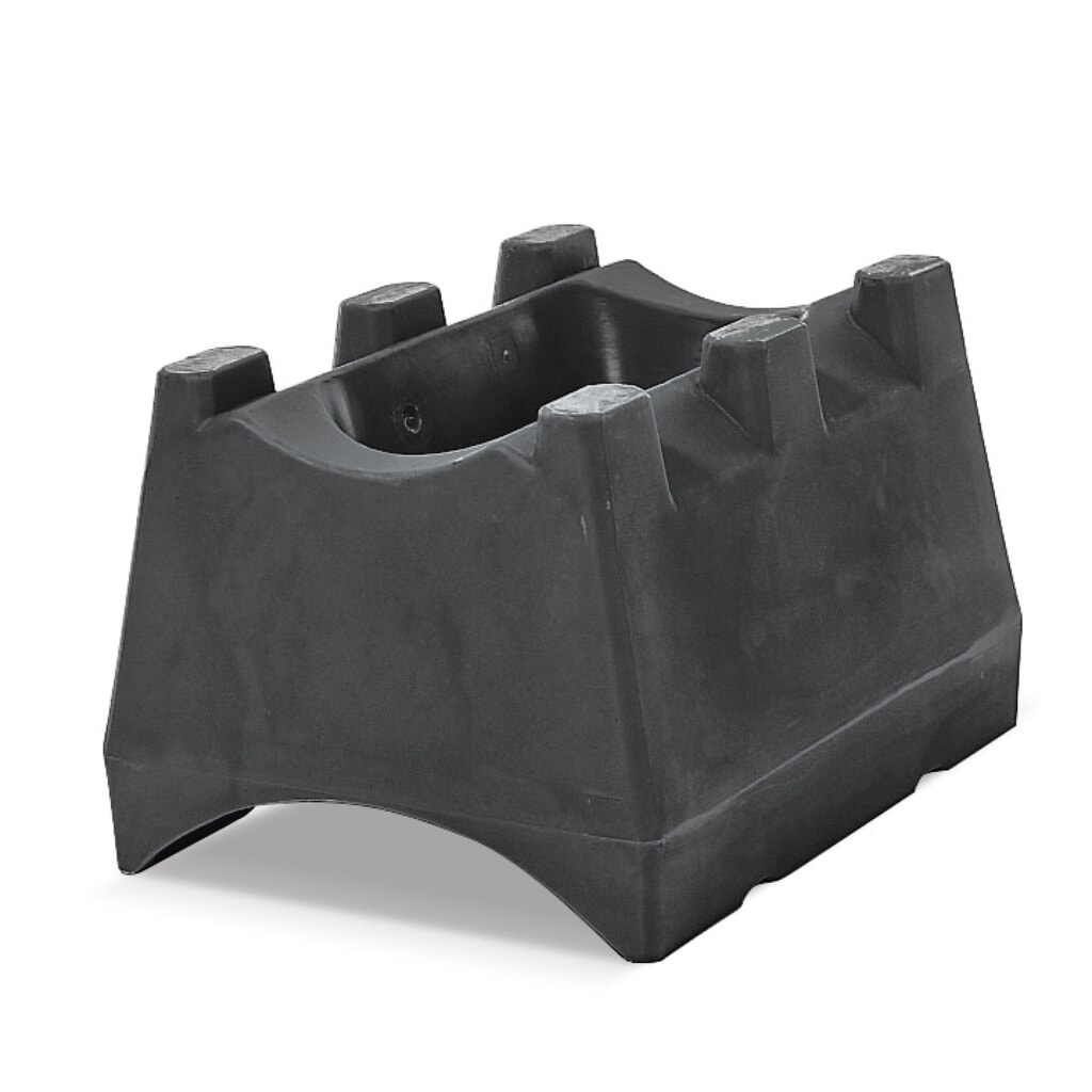 asecos® Rayonnage-Support de fût pour matières dangereuses en polyéthylène (PE), pour 1 fût de 50/60 ou 200 litres N° de l'image du produit 1 : asecos® Rayonnage-Support de fût pour matières dangereuses en polyéthylène (PE), pour 1 fût de 50/60 ou 200 litres