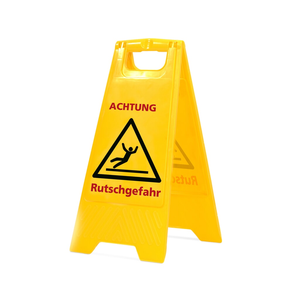 Chevalet de signalisation « Attention Sol glissant », hauteur 590 mm Illustration du produit: Chevalet de signalisation « Attention Sol glissant », hauteur 590 mm