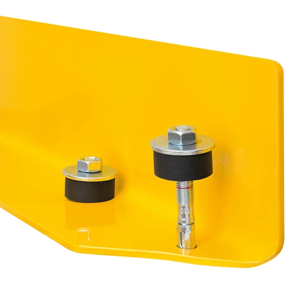 N° de l'image du produit 2 : Chevilles d’ancrage traversantes FLEX MORAVIA pour sols en béton, jeu de 4, Ø x L12 x 110 mm, avec tampons en caoutchouc Ø 40 mm, rondelles et écrous inclus