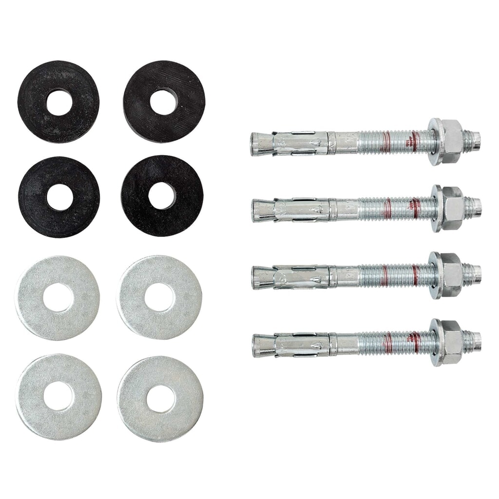 Chevilles d’ancrage traversantes FLEX MORAVIA pour sols en béton, jeu de 4, Ø x L12 x 110 mm, avec tampons en caoutchouc Ø 40 mm, rondelles et écrous inclus N° de l'image du produit 4 : Chevilles d’ancrage traversantes FLEX MORAVIA pour sols en béton, jeu de 4, Ø x L12 x 110 mm, avec tampons en caoutchouc Ø 40 mm, rondelles et écrous inclus