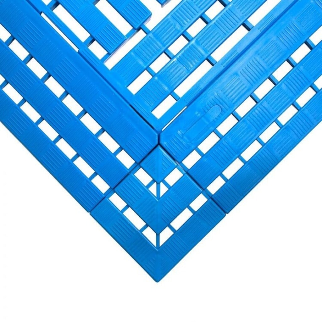 COBA Coin pour tapis pour poste de travail en PE, lxP 112 x 112 mm, bleu Illustration du produit: COBA Coin pour tapis pour poste de travail en PE, lxP 112 x 112 mm, bleu