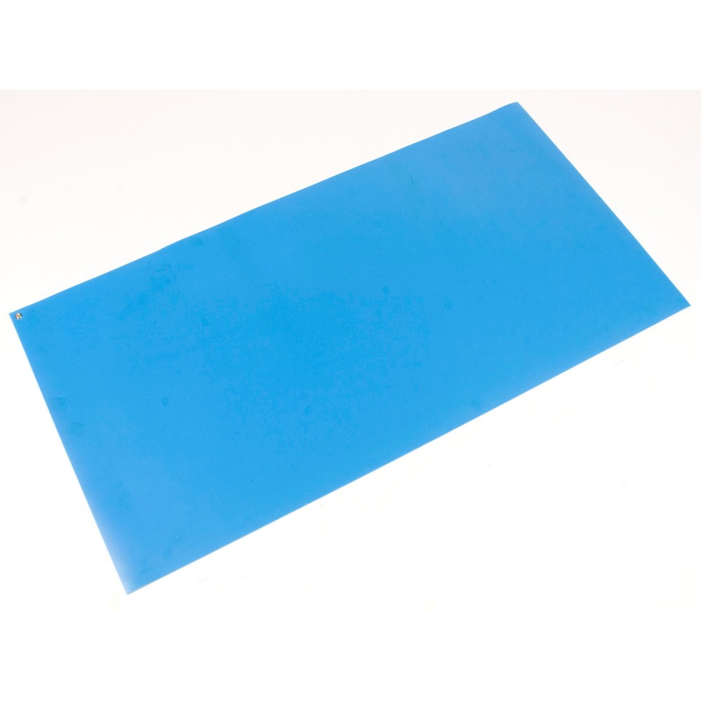 Numéro de l'image du produit 1: COBA Kit de tapis de travail ESD en PVC avec couche conductrice, lxP 1 200 mm x m linéaire, bleu