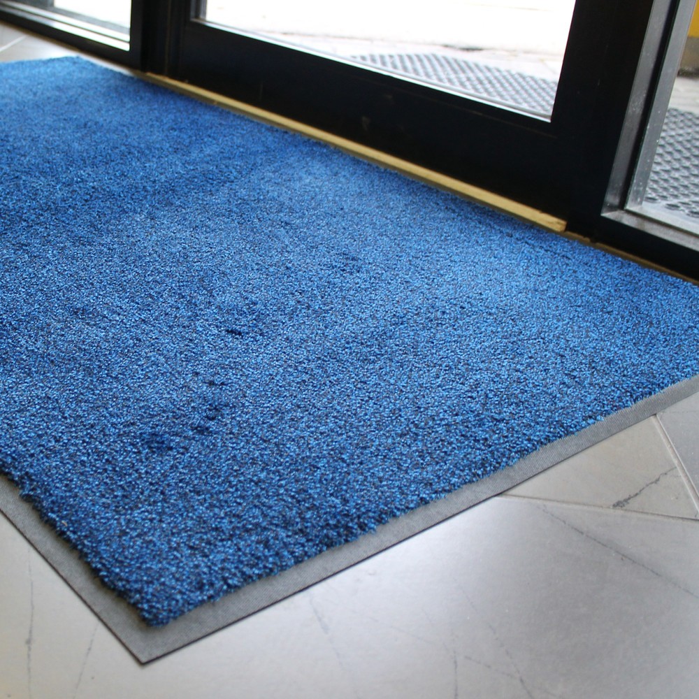 Numéro de l'image du produit 4: COBA Paillasson en nylon, lxP 600 x 850 mm, noir/bleu