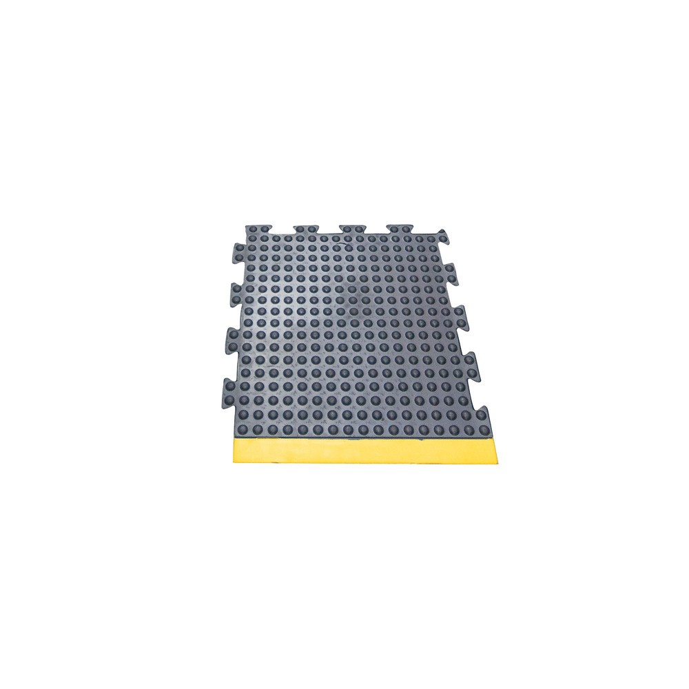 Numéro de l'image du produit 2: COBA Tapis anti-fatigue, à picots, système de dalles, dalle de bord, rebord jaune