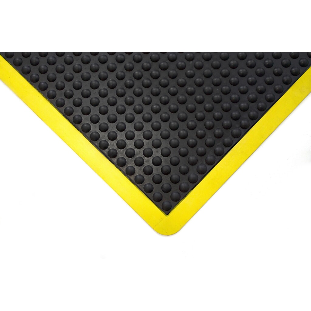 COBA Tapis anti-fatigue Bubblemat Safety, lxP 900 x 1 200 mm, noir/jaune N° de l'image du produit 2 : COBA Tapis anti-fatigue Bubblemat Safety, lxP 900 x 1 200 mm, noir/jaune
