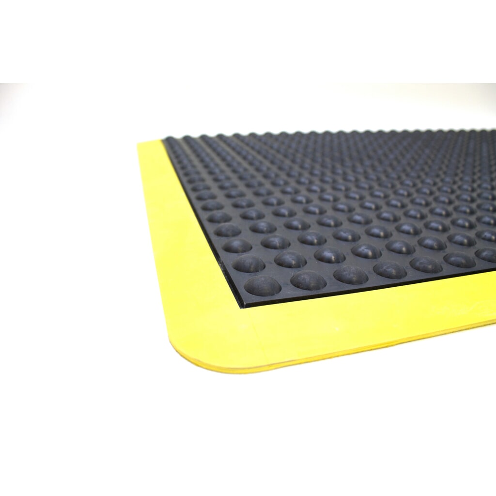 COBA Tapis anti-fatigue Bubblemat Safety, pièce terminale, lxP 900 x 1 200 mm, noir/jaune N° de l'image du produit 2 : COBA Tapis anti-fatigue Bubblemat Safety, pièce terminale, lxP 900 x 1 200 mm, noir/jaune