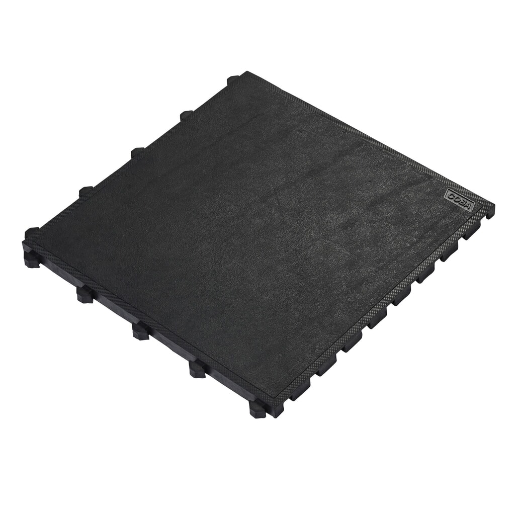Illustration du produit: COBA Tapis anti-fatigue Fatigue Lock Premium, plein, lxP 500 x 500 mm, noir