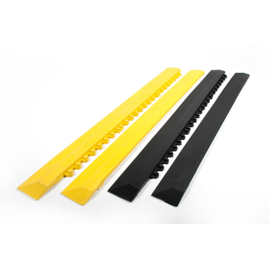 COBA Tapis anti-fatigue Fatigue Step, bande de bordure, B1, femelle, jaune Illustration du produit: COBA Tapis anti-fatigue Fatigue Step, bande de bordure, B1, femelle, jaune