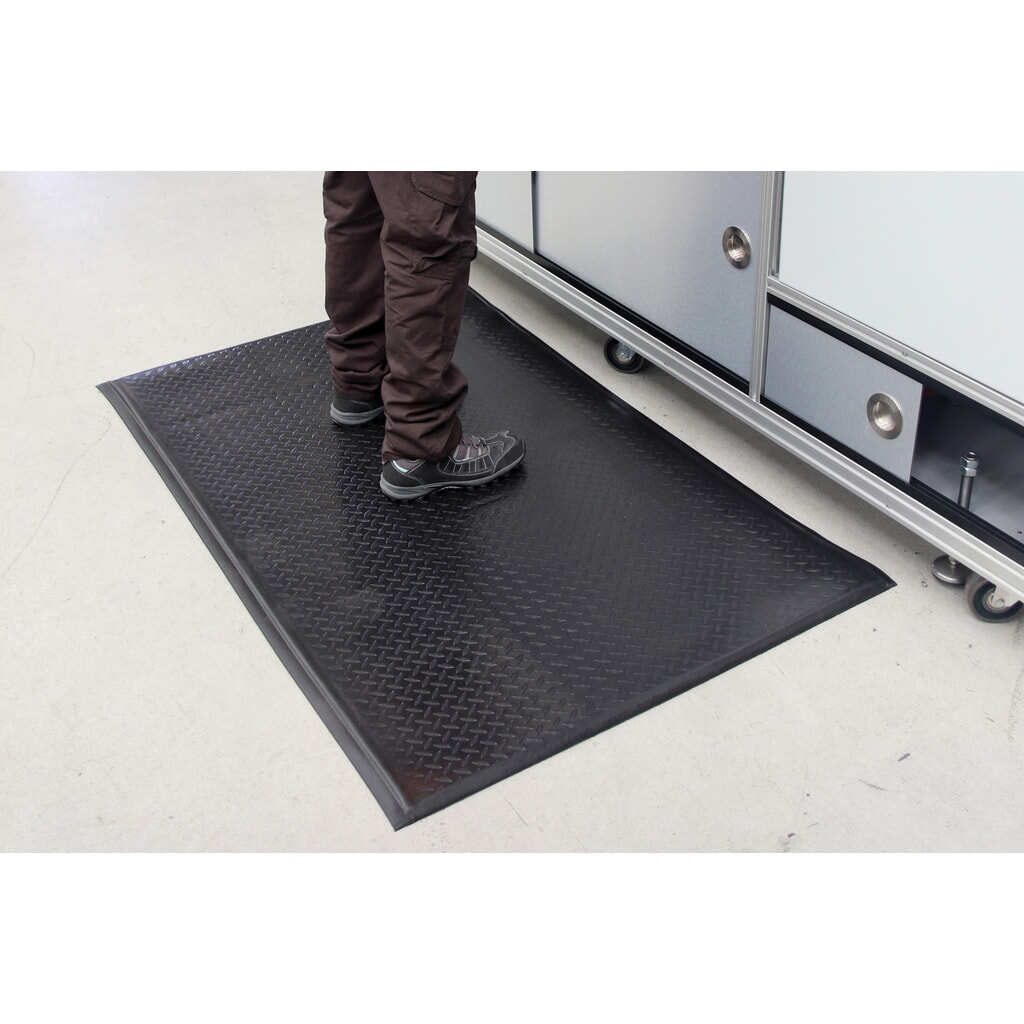 N° de l'image du produit 4 : COBA Tapis anti-fatigue Orthomat® Comfort Plus, lxP 600 x 900 mm, noir