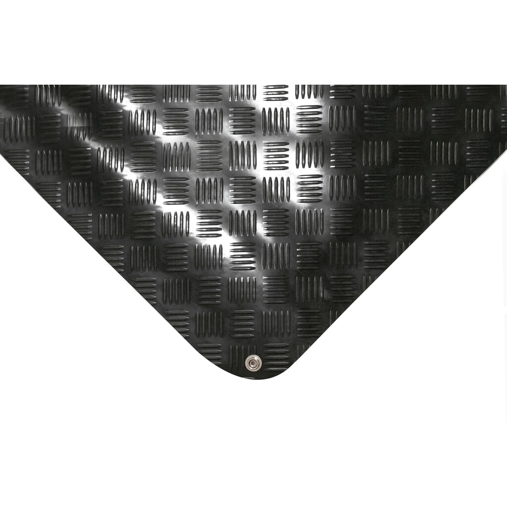 COBA Tapis anti-fatigue Senso Dial ESD, avec câble de mise à la terre, lxP 1,0 x ml (max. 10,0 m), noir N° de l'image du produit 2 : COBA Tapis anti-fatigue Senso Dial ESD, avec câble de mise à la terre, lxP 1,0 x ml (max. 10,0 m), noir
