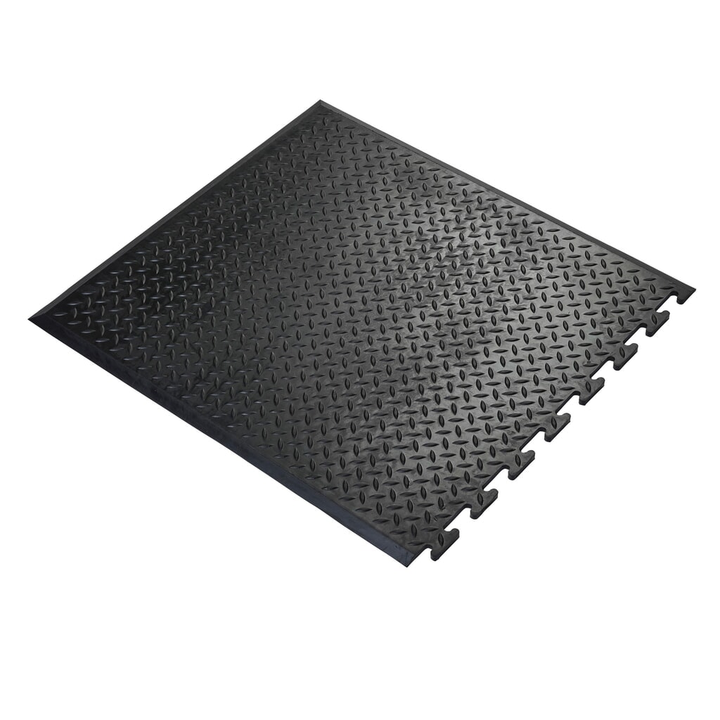 COBA Tapis de travail Comfort-Lok, pièce terminale, lxP 700 x 800 mm, noir Illustration du produit: COBA Tapis de travail Comfort-Lok, pièce terminale, lxP 700 x 800 mm, noir