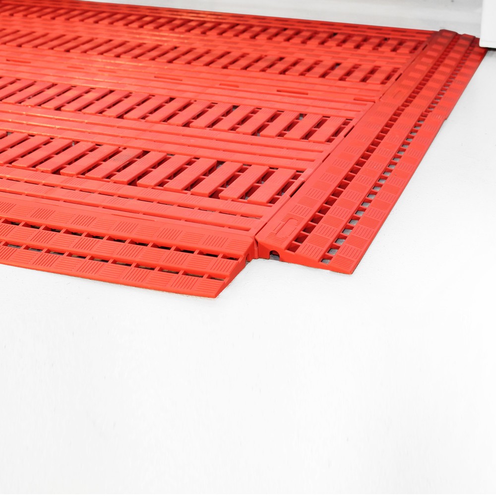 Numéro de l'image du produit 2: COBA Tapis pour poste de travail en PE, lxP 600 x 1 200 mm, orange