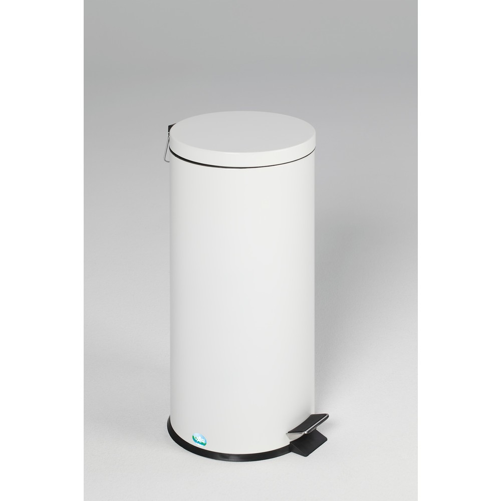 Numéro de l'image du produit 1: Collecteur de déchets à pédale VAR® 30 litres, blanc