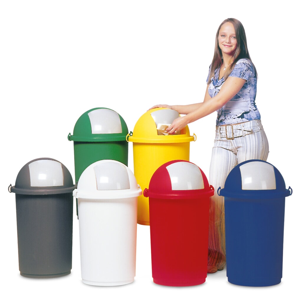 Illustration du produit: Collecteur de déchets VAR® 50 litres, avec clapet, vert