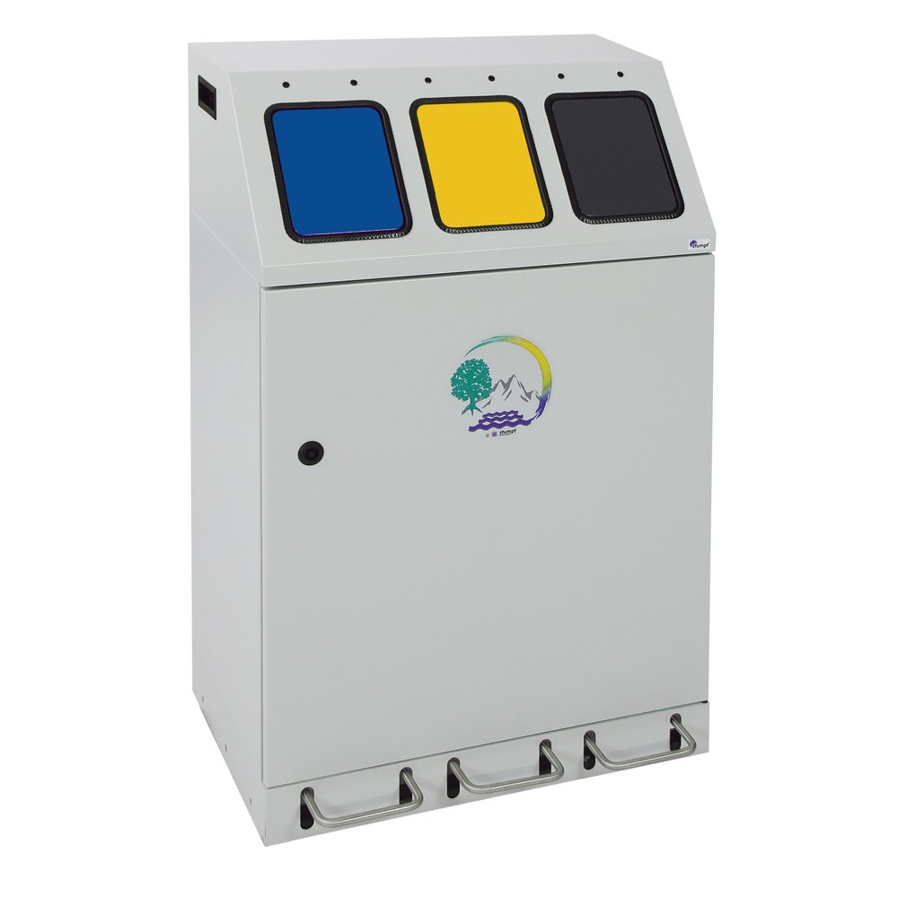 Numéro de l'image du produit 1: Collecteur de matériaux compact stumpf® à pédale, 3 x 30 l